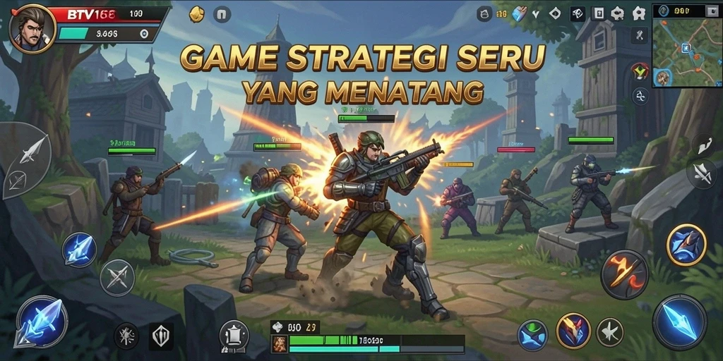 Tampilan gameplay SLG BTV168 yang mendebarkan dan menarik.