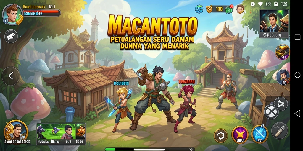 Tangkapan layar gameplay MACANTOTO dengan momen petualangan yang mendebarkan.