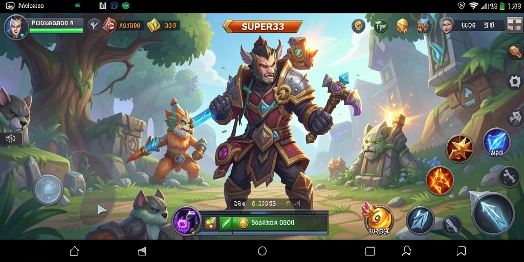 Gameplay seru dengan pertempuran dinamis dalam SUPER33.